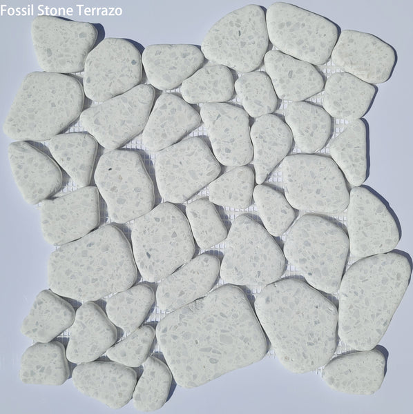 Fossil Stone Pebble Mosaic