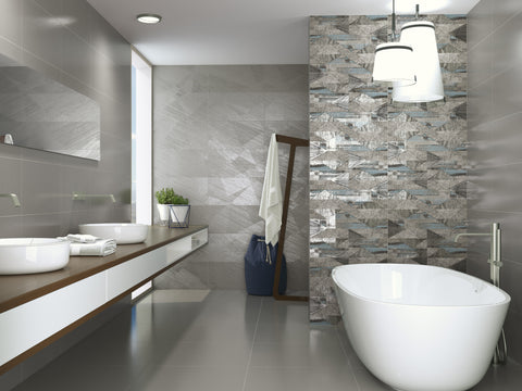 Materia Lappato 12x24, 31x31, 3x3 3D Mosaic