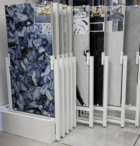 Sliding 360 Display For Large Format Tiles