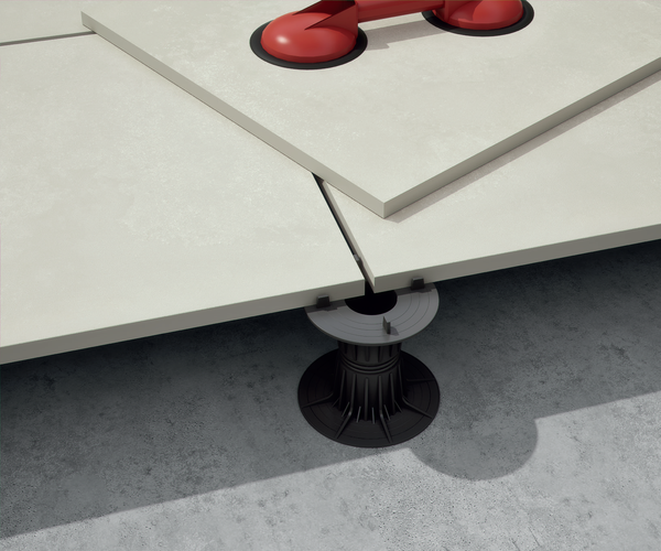 Pedestal System for Porcelain Pavers and Decking