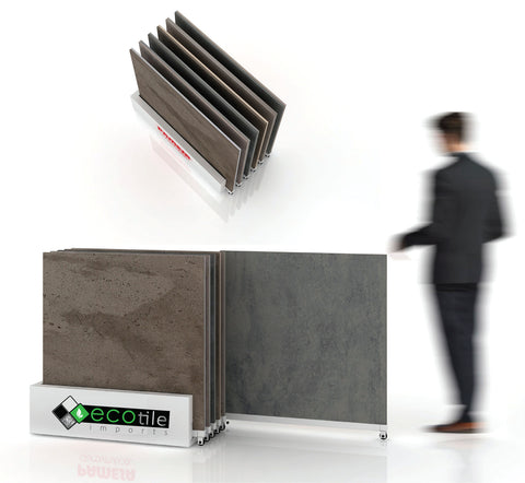 36" x 36" Tile Sliding Floor Display