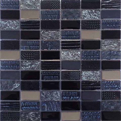City Black Mosaic