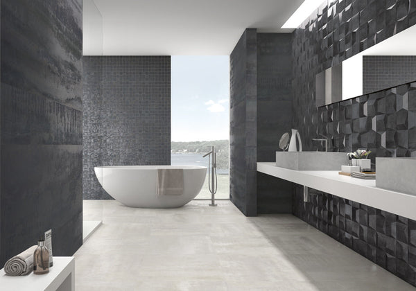 Ionic 12x48, 12x24 Wall & Floor Decorative Modern Cement Texture Tile