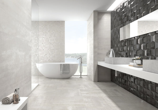 Ionic 12x48, 12x24 Wall & Floor Decorative Modern Cement Texture Tile