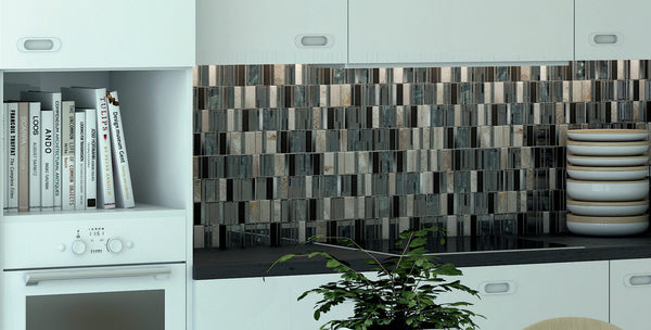 Sunset Stripes Mosaic