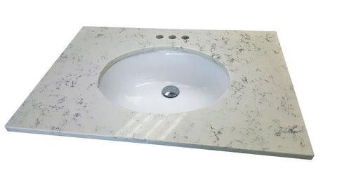 Carrara Quartz Vanity Top