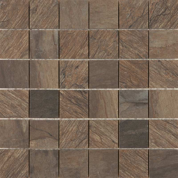 Tucson Blanco, Gris or Marron 2x2 Mosaic