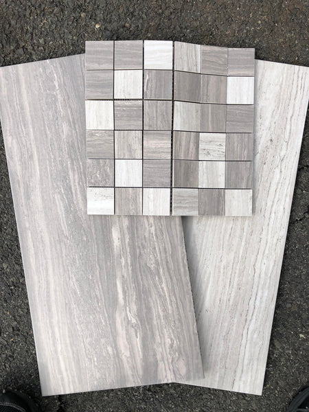 Teakwood Mix Mosaic 2x2