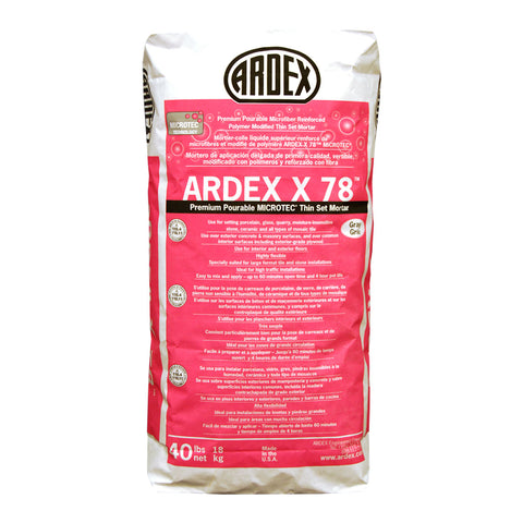 X 78 Semi-Pourable Tile and Stone Mortar
