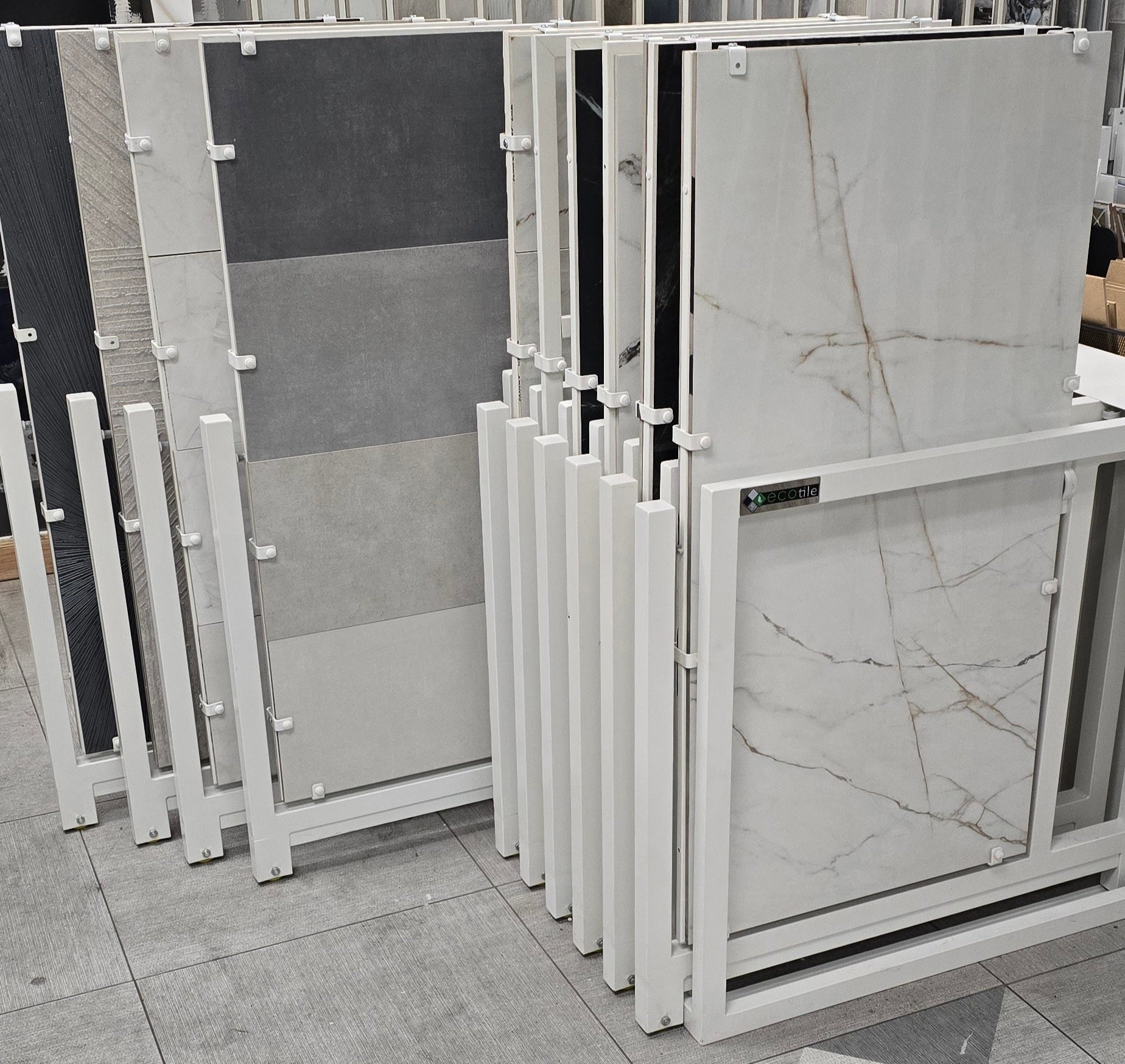 Sliding 360 Display For Large Format Tiles – Eco Tile Imports