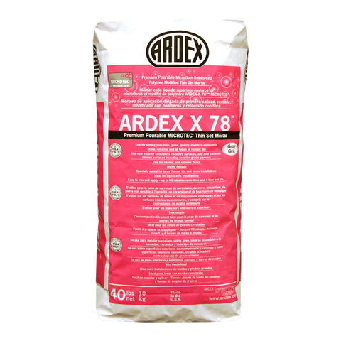 X 78  Semi-Pourable Tile and Stone Mortar